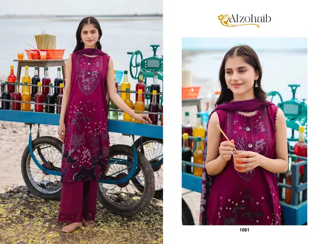 Alzohaib M Basics 5 Cotton Embroidery Patch Pakistani Suits Orders In India
